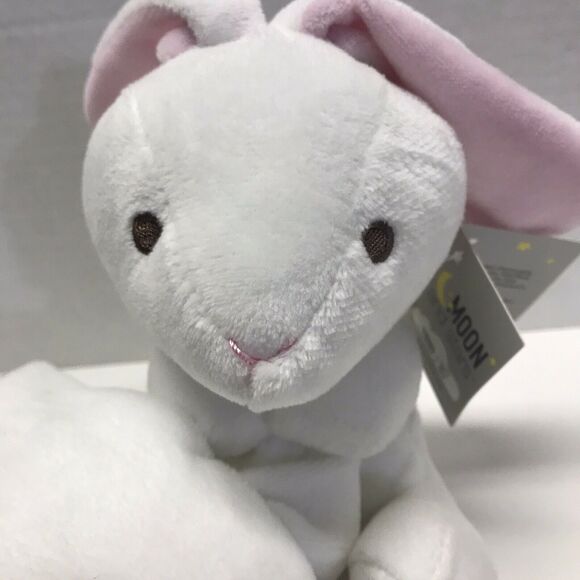 NWT Moon & Stars White Bunny Rabbit Lovey Security Blanket Plush Walgreens - Picture 2 of 10